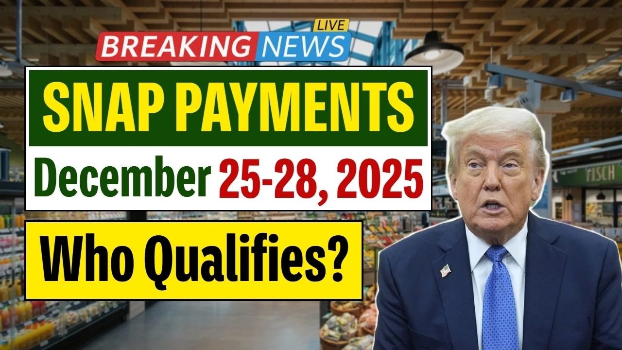 SNAP Payments Scheduled for December 25–28, 2025: State-Wise Beneficiary List and Timeline