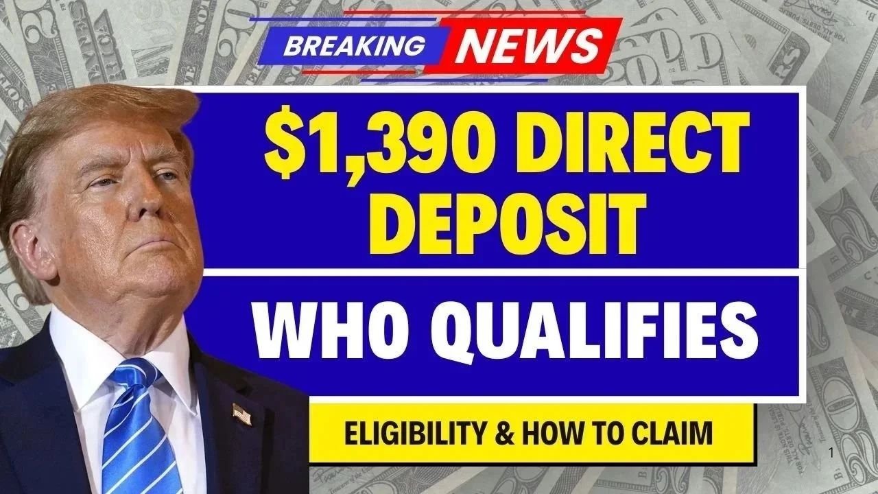 IRS Confirms $1,390 Direct Deposit Relief for November 2025: Eligibility Rules, Payment Dates, and What Taxpayers Must Do